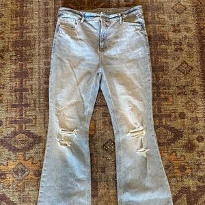 Old Navy Higher Hi-Rise Distressed Flare Jeans NWOT